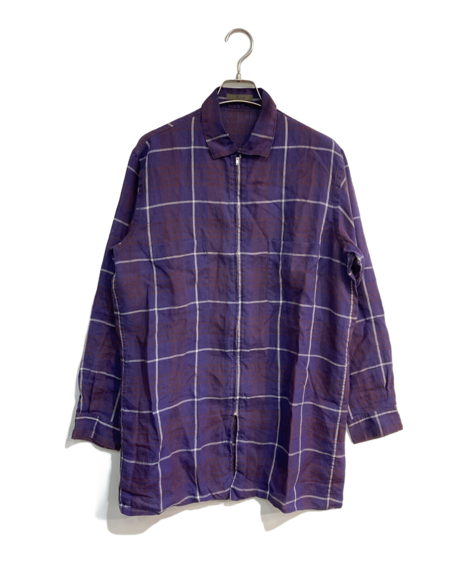 中古・古着通販】Y's for men (ワイズフォーメン) リネンジップシャツ