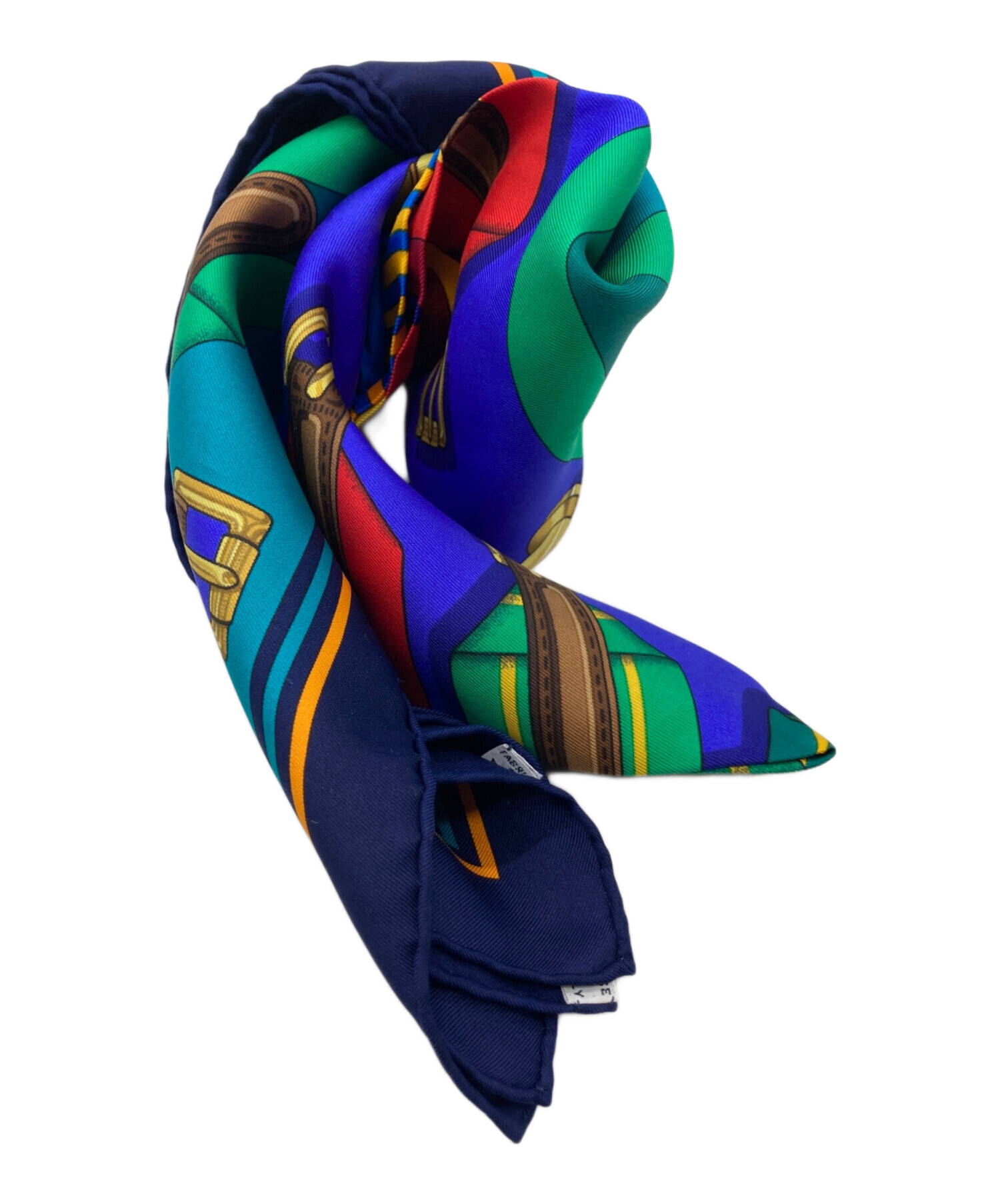 中古・古着通販】HERMES (エルメス) ベルト柄シルクスカーフ マルチ