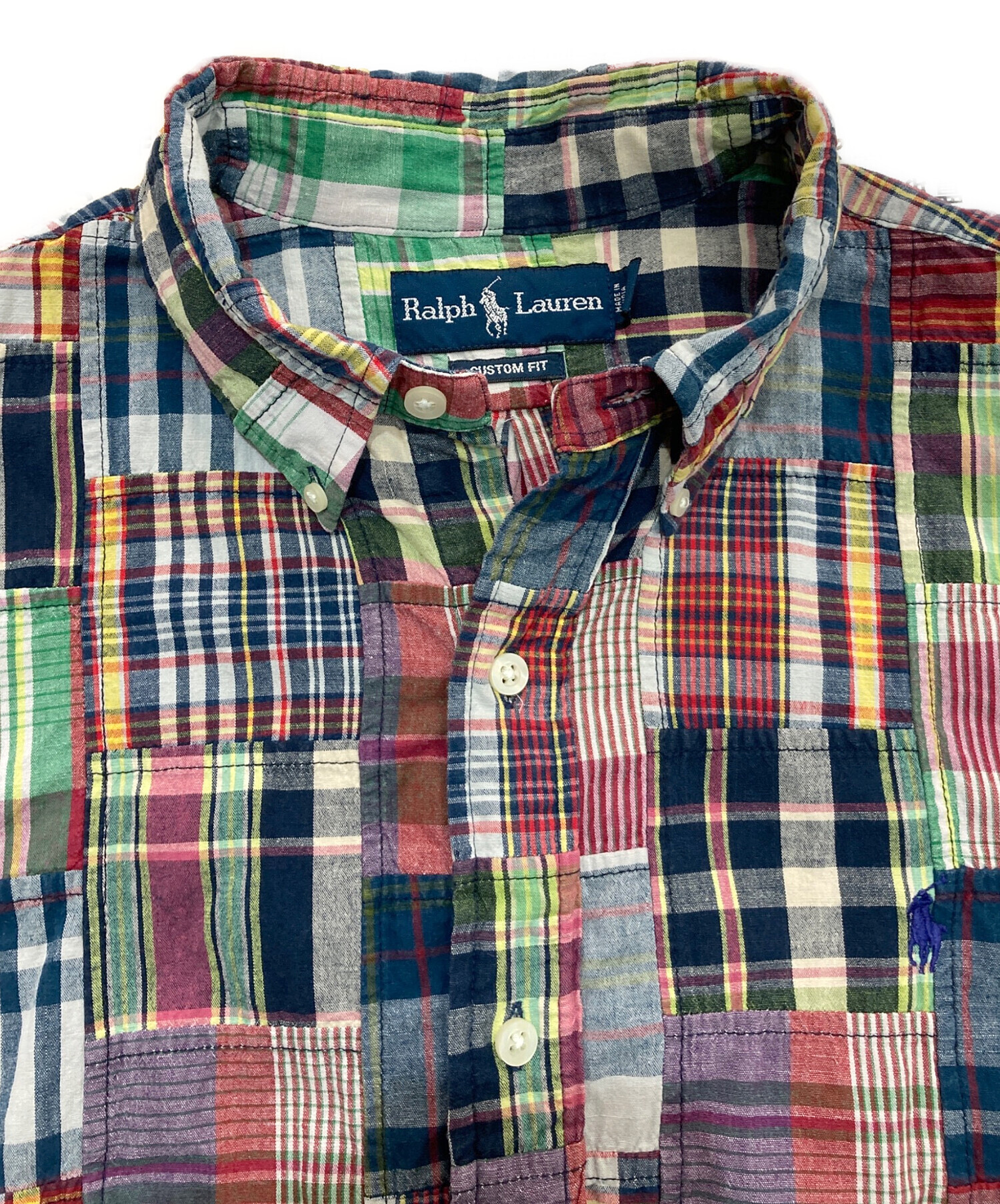 中古・古着通販】RALPH LAUREN (ラルフローレン) パッチワーク半袖 