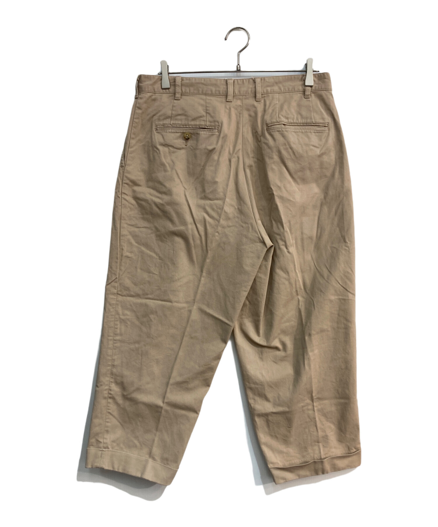 新品 BEAMS PLUS 2プリーツ チノ パンツ ビームス プラス + L 【公式通販】