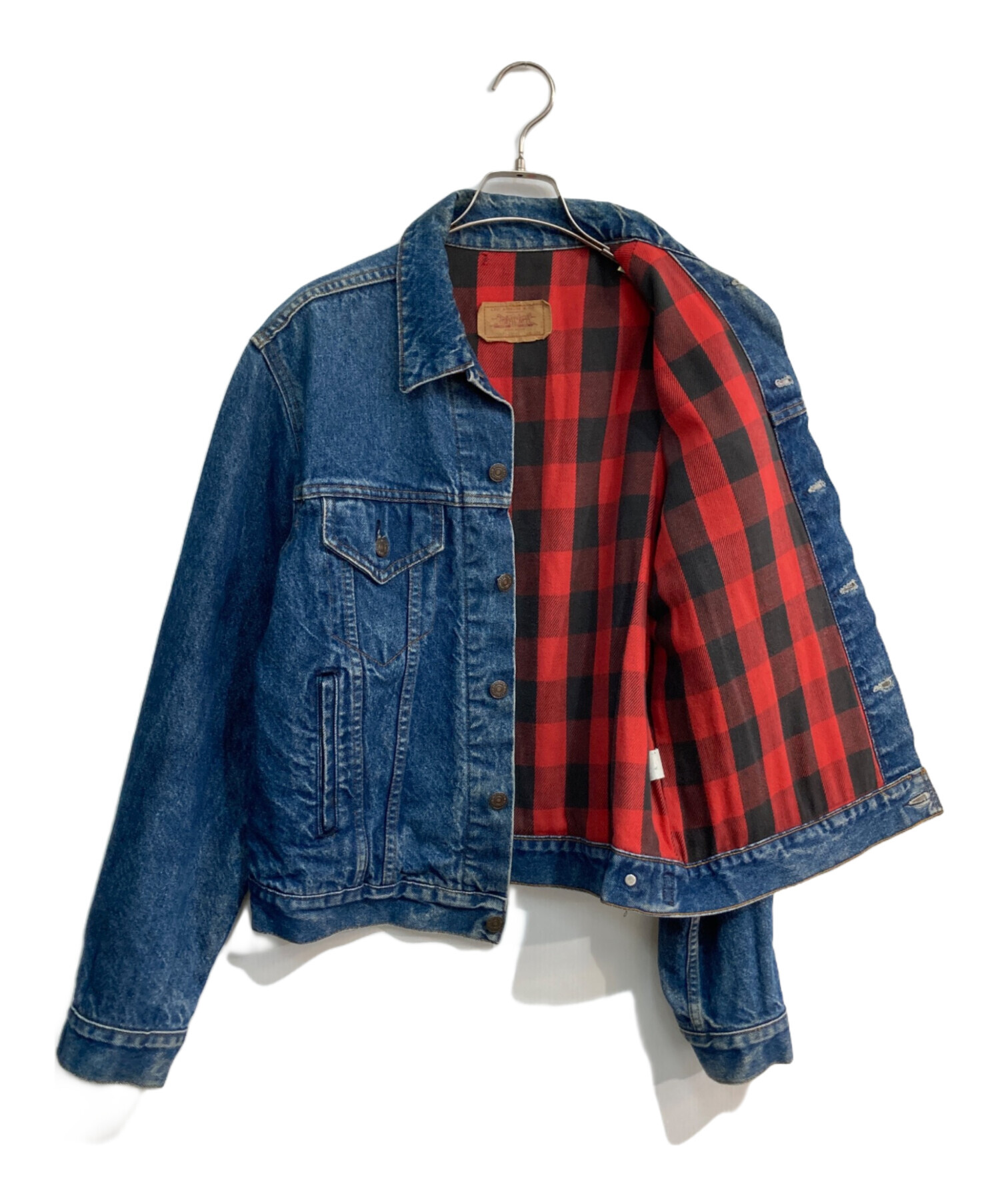 中古・古着通販】LEVI'S (リーバイス) 裏地ネルデニムジャケット 80's