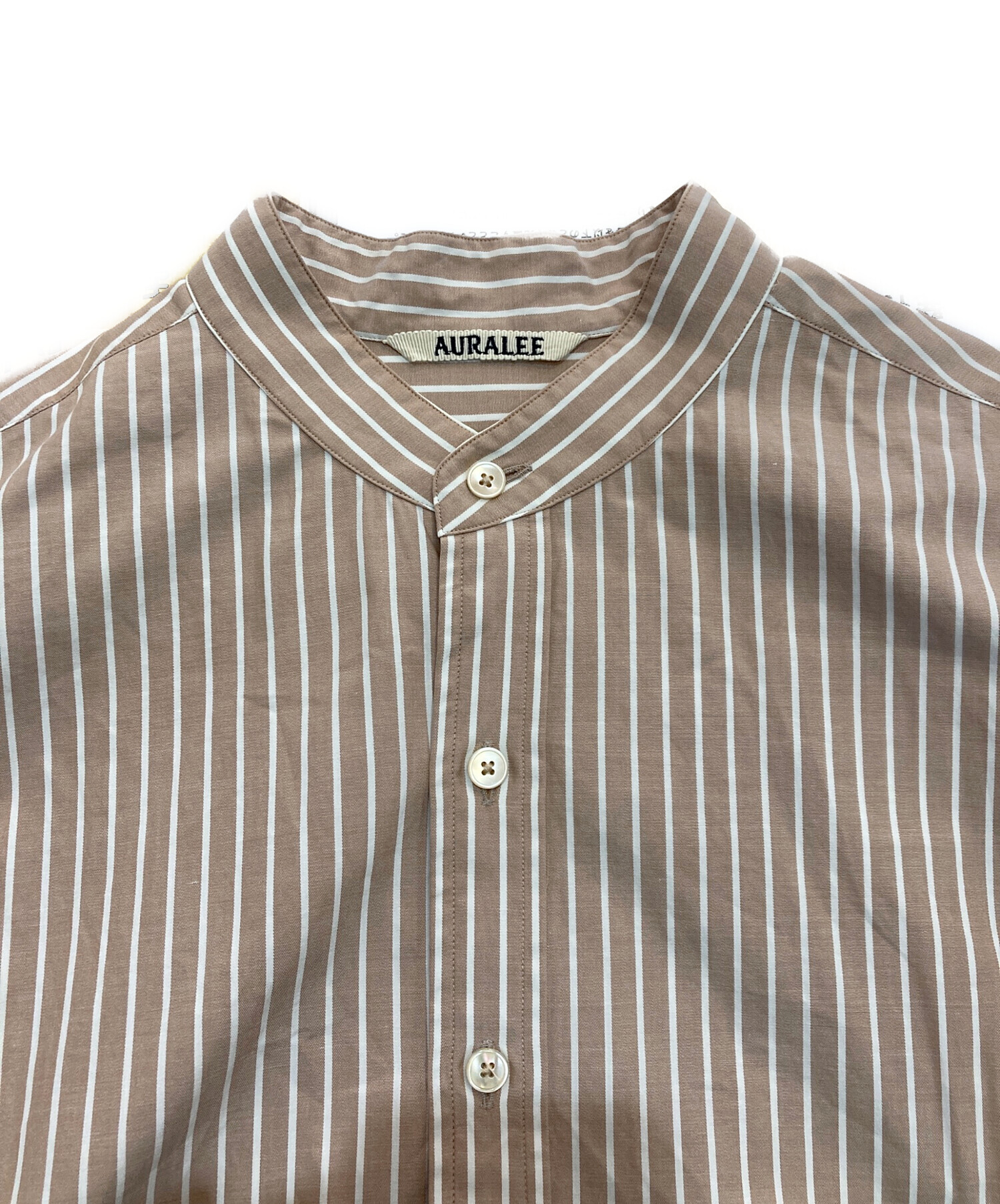 中古・古着通販】AURALEE (オーラリー) WASHED FINX TWILL STRIPE 