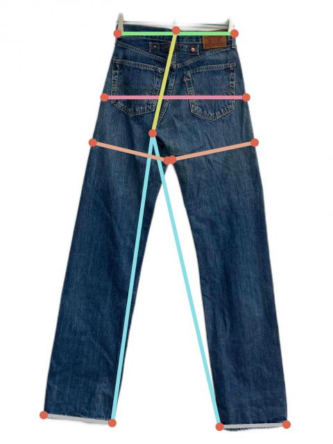 中古・古着通販】LEVI'S (リーバイス) 702XXデニムパンツ 復刻 赤耳