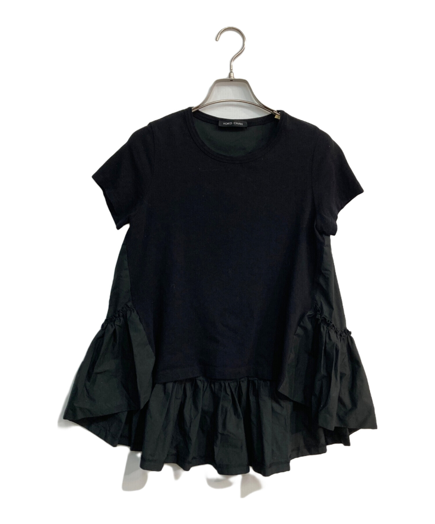 中古・古着通販】YOKO CHAN (ヨーコチャン) バックヘムフリル切替半袖