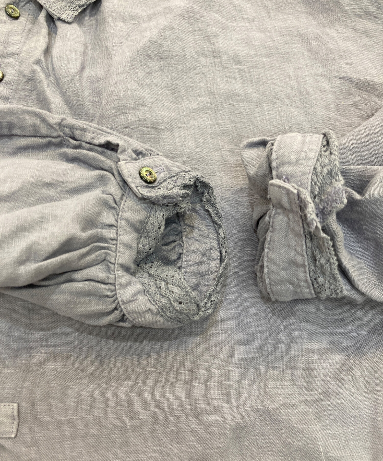 中古・古着通販】nest Robe (ネストローブ) リネン縁取りレース襟