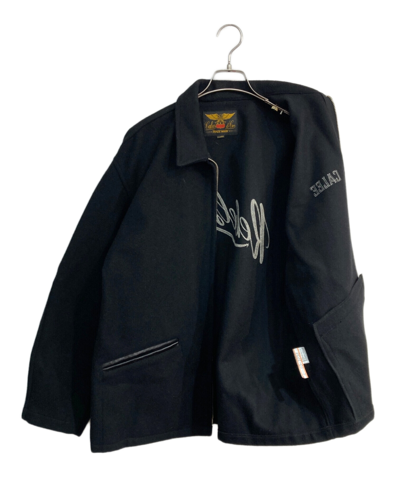 CALEE (キャリー) MELTON WOOL SPORTS TYPE JACKET CL-23AW056 ブラック サイズ:L