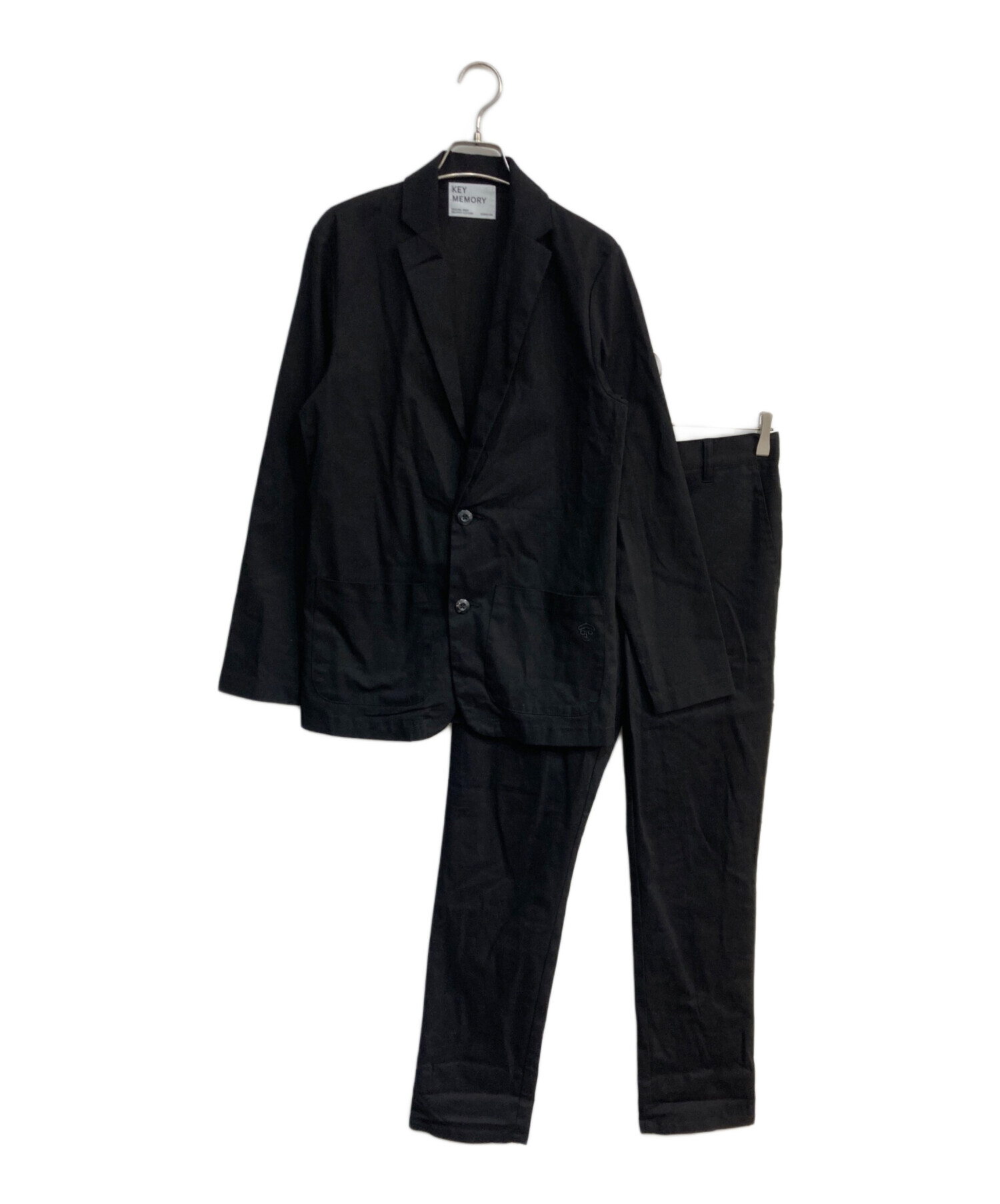KEY MEMORY グレー ジャケット セットアップ可 ウール調 合繊 テーラードジャケット memory セットアップ