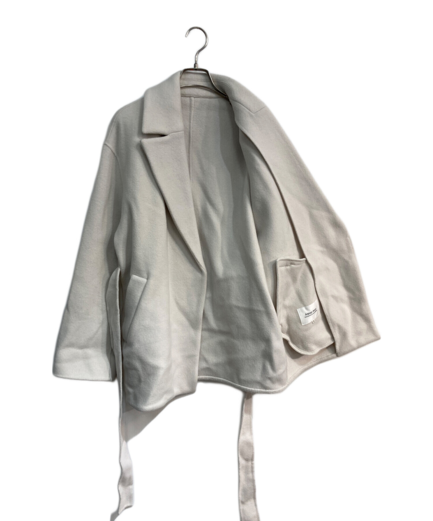 新品未使用アルページュストーリー ミドル丈テーラーリバーコート 中古・古着通販】ARPEGE STORY (アルページュストーリー) ミドル丈