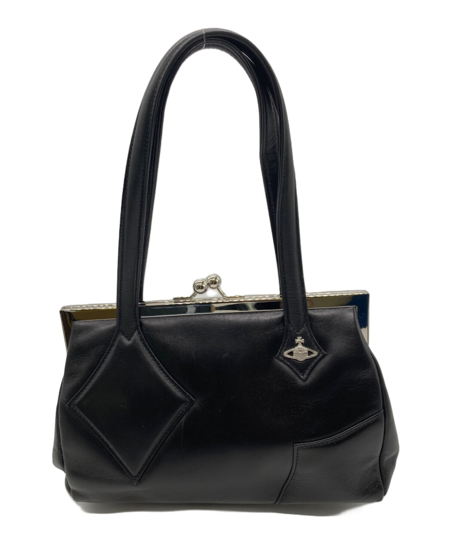 ヴィヴィアンウエストウッド キャンバス レザー 2way ハンドバッグ 元袋付 中古・古着通販】Vivienne Westwood (ヴィヴィアンウエストウッド