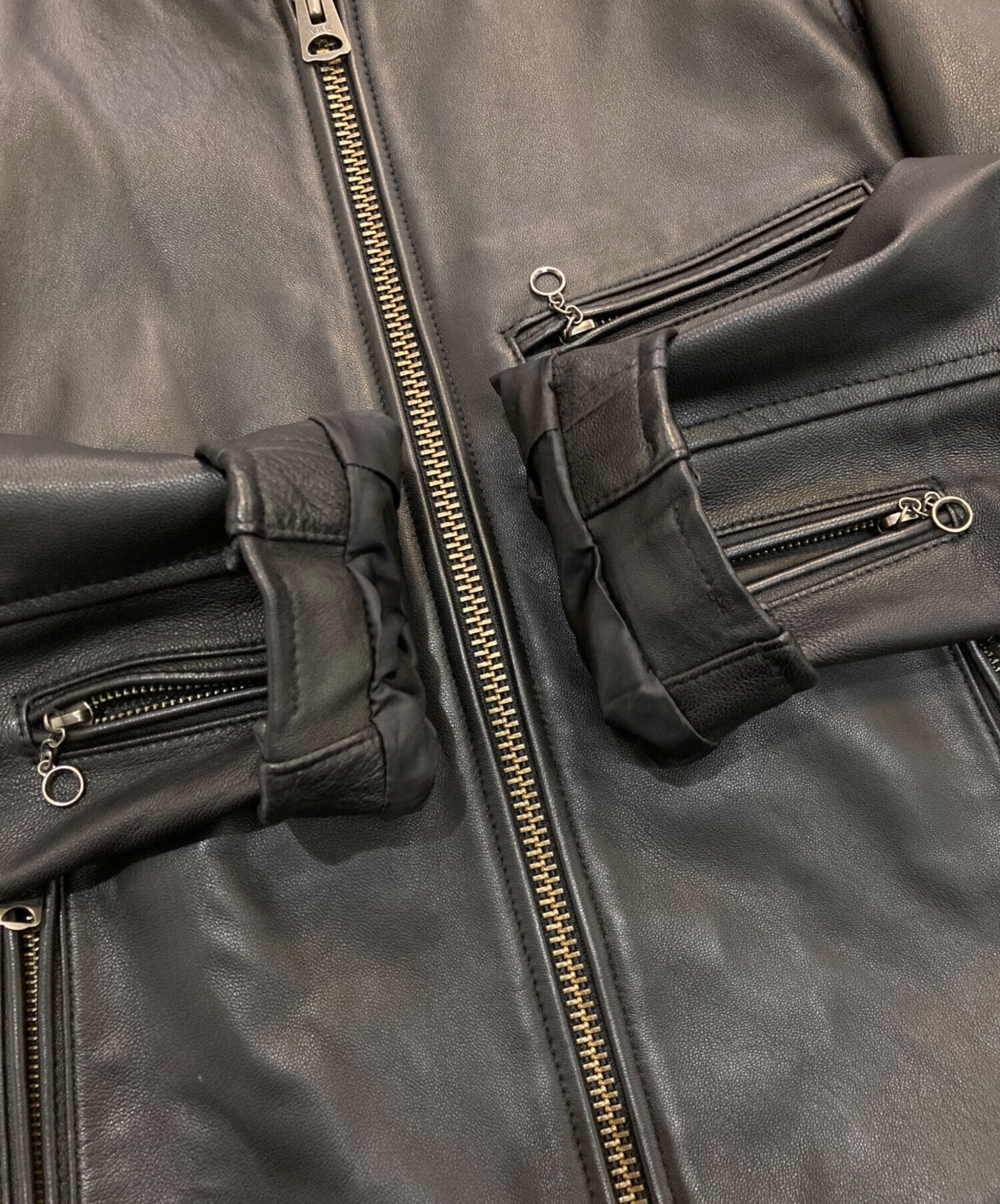 中古・古着通販】BACK NUMBER (バックナンバー) リアルレザーシングル 