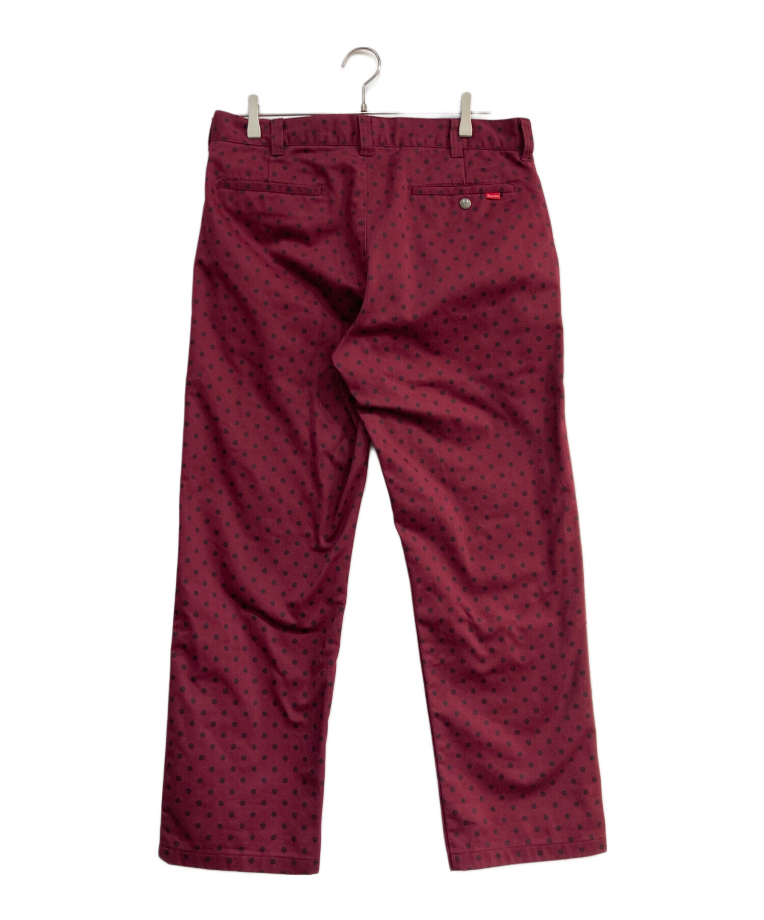 中古・古着通販】SUPREME (シュプリーム) Work Pants polka dot レッド 