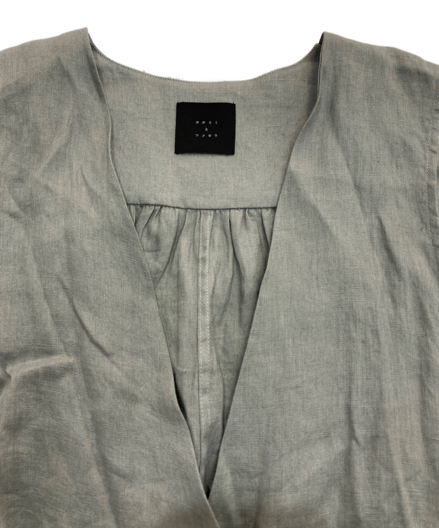 tandey オオカミとフクロウ オオカミとうららの小さな押し花 ベスト 黒 tandey オオカミとフクロウ オオカミとうららの小さな押し花 ベスト 黒