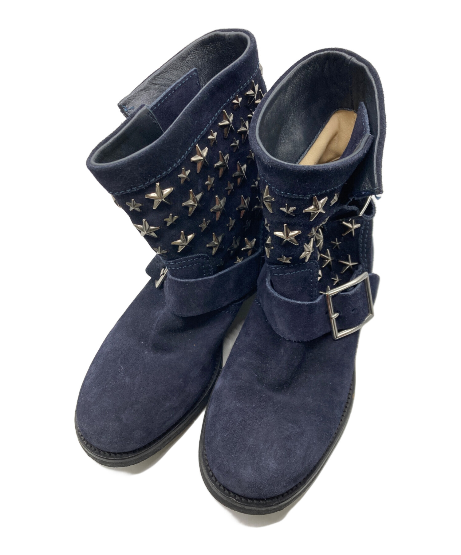 中古・古着通販】JIMMY CHOO (ジミーチュウ) スタッズスウェード 中古・古着通販】JIMMY CHOO (ジミーチュウ) スタッズスウェード