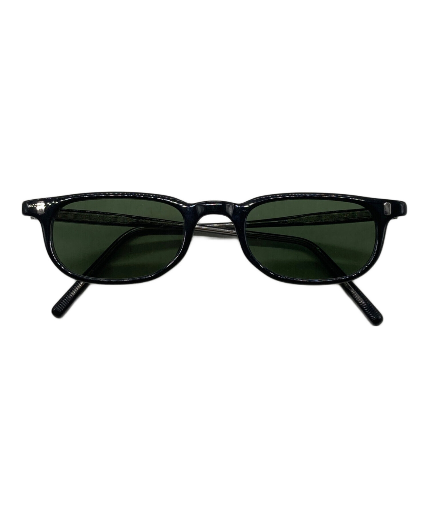 EYEVAN アイヴァン ラウンド サングラス ブラック グリーン 小物 アイウェア E-0504 美品 中古 49760 E-0504 SG / EYEVAN アイヴァン メガネ・サングラス正規取扱い店舗