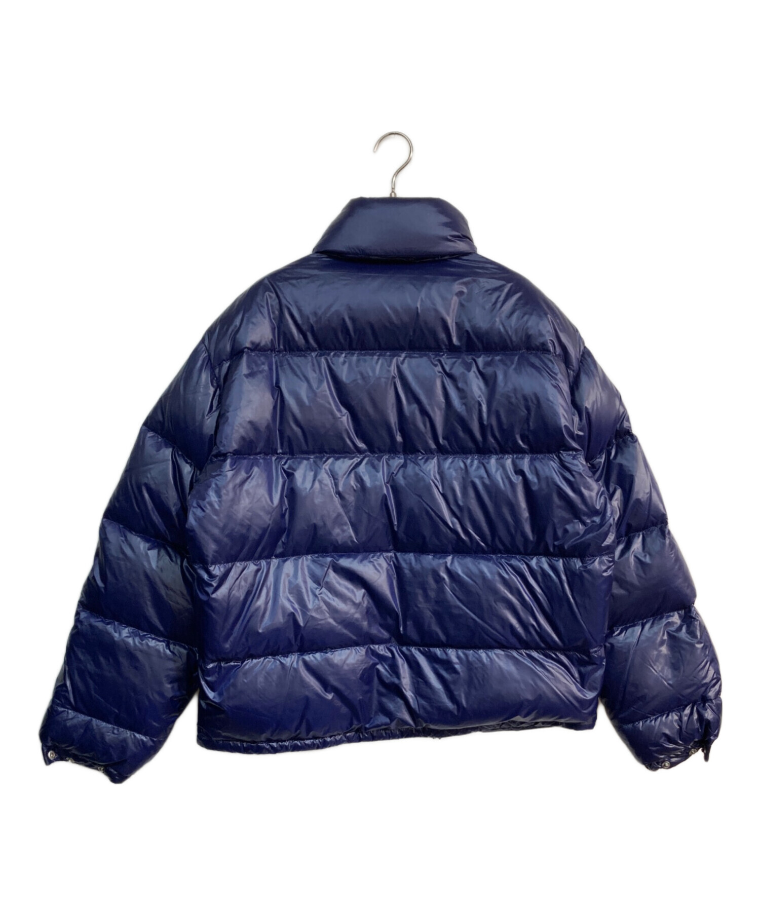 PRADA プラダ ネイビー ダウンジャケット 中古・古着通販】PRADA (プラダ) シャイニーナイロンダウンジャケット