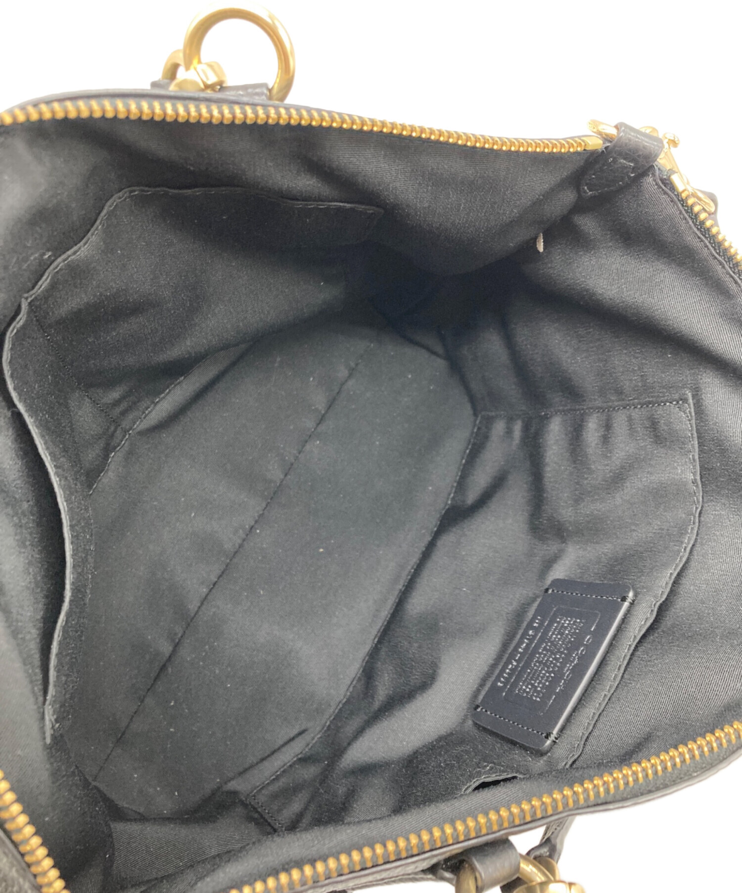 中古・古着通販】COACH (コーチ) 2WAYバッグ ブラック｜ブランド・古着