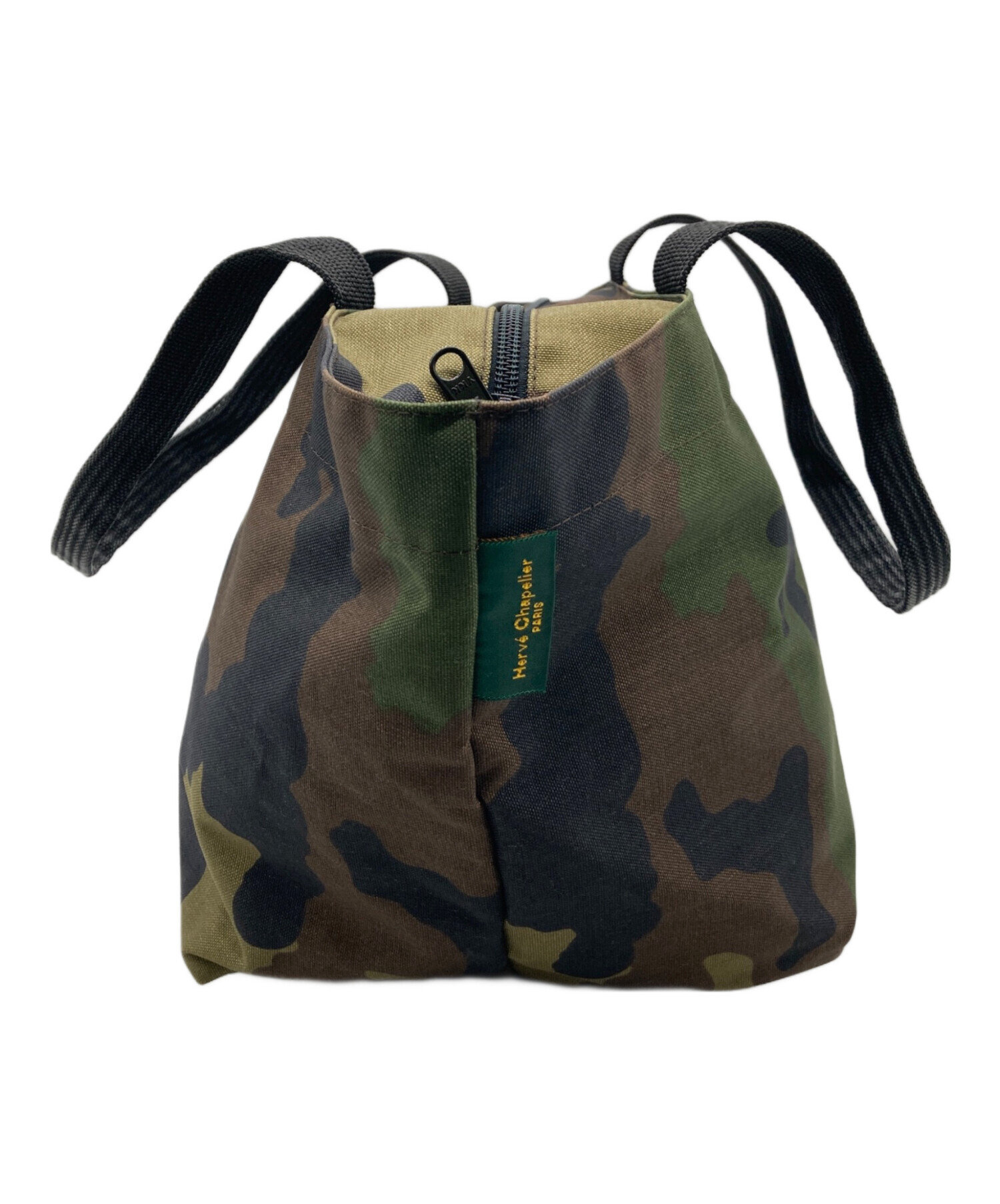 Herve Chapelier エルベ シャプリエ カモフラ 迷彩 舟型トートM エルベ