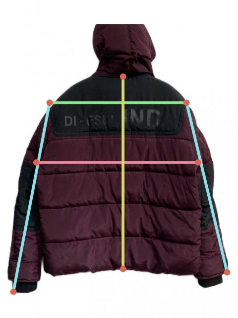DIESEL ディーゼル W-RUSSELL-PAD ダウン エンジ Lサイズ 中古・古着通販】DIESEL (ディーゼル) ダウンジャケット W-RUSSELL-PAD