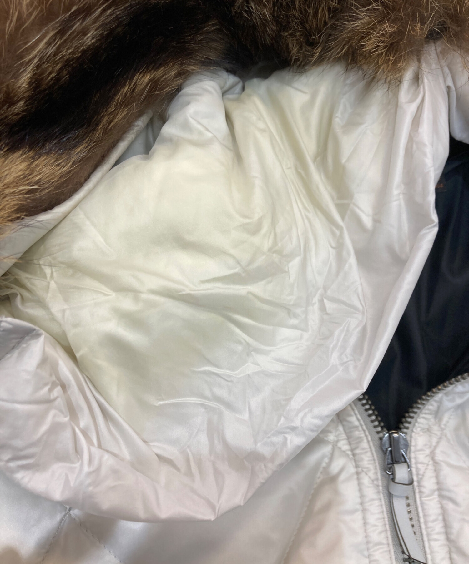 中古・古着通販】COACH (コーチ) ラクーンファーキルティングダウン 