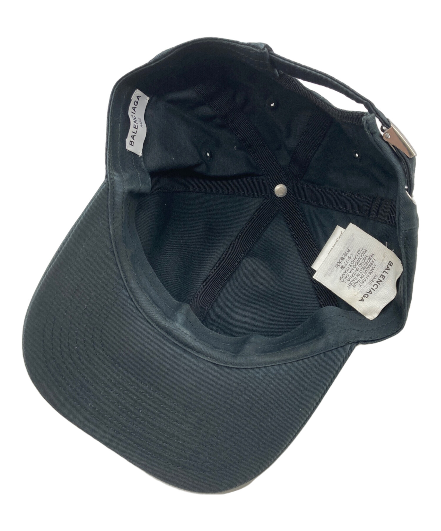 中古・古着通販】BALENCIAGA (バレンシアガ) キャップ ブラック サイズ