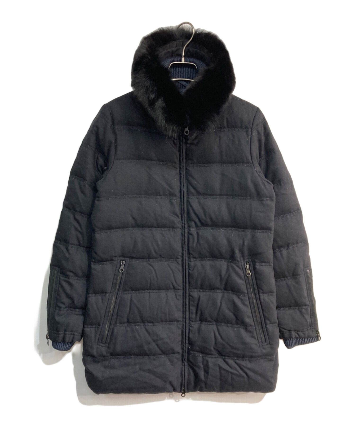 H37 新品未使用 M 38 デュべティカ ファー付き ダウン レディース H37 新品未使用 M 38 デュべティカ ファー付き ダウン レディース