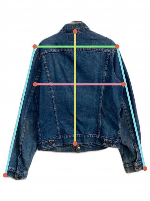 中古・古着通販】LEVI'S (リーバイス) デニムジャケット ボタン裏523