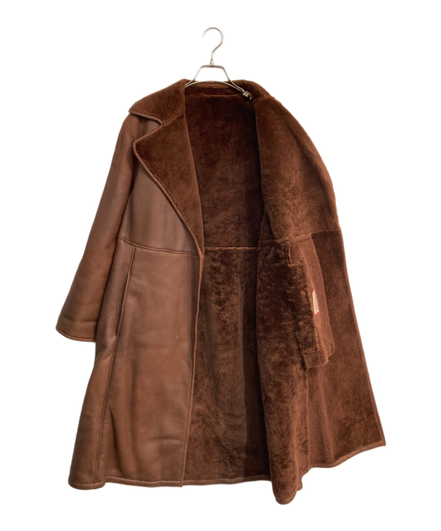 中古・古着通販】LOEWE (ロエベ) ムートンコート OLD LOEWE ブラウン