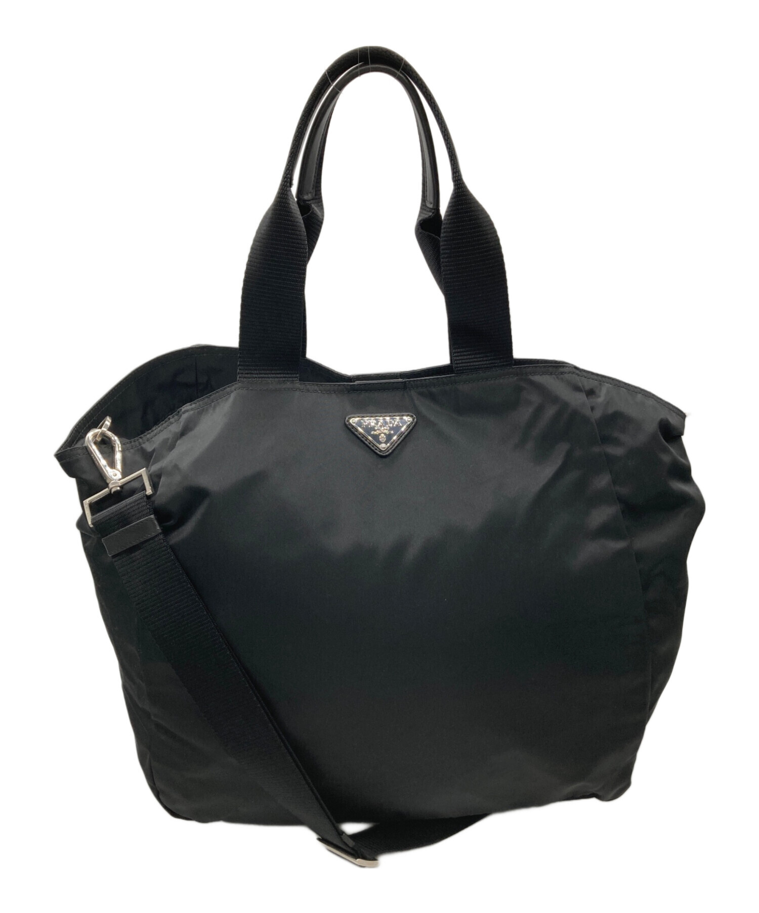 中古・古着通販】PRADA (プラダ) 2WAYナイロントートバッグ ブラック 