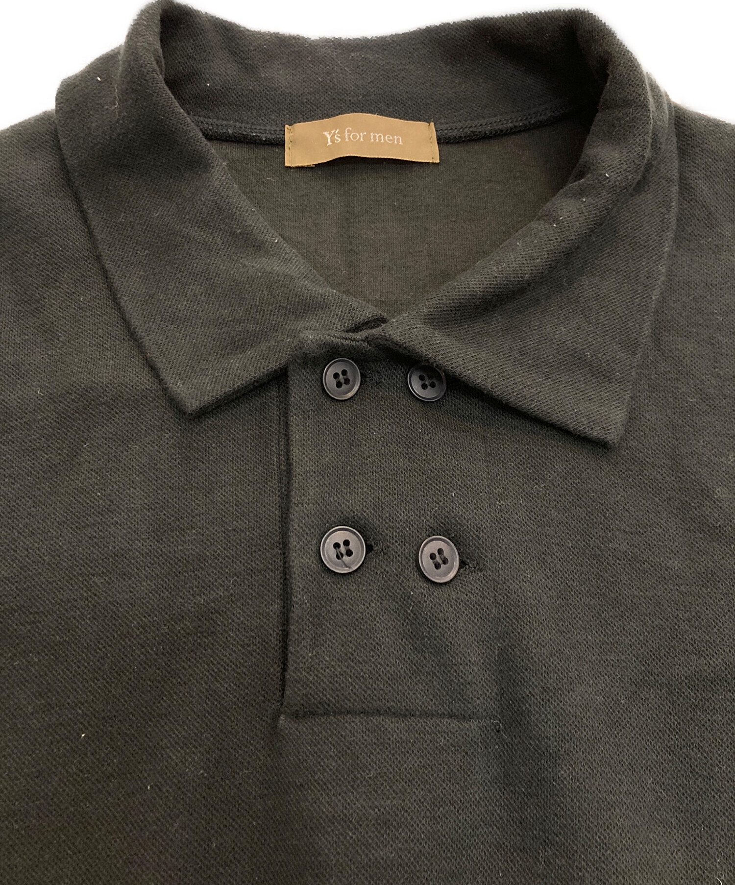 中古・古着通販】Y's for men (ワイズフォーメン) 長袖ポロシャツ 茶