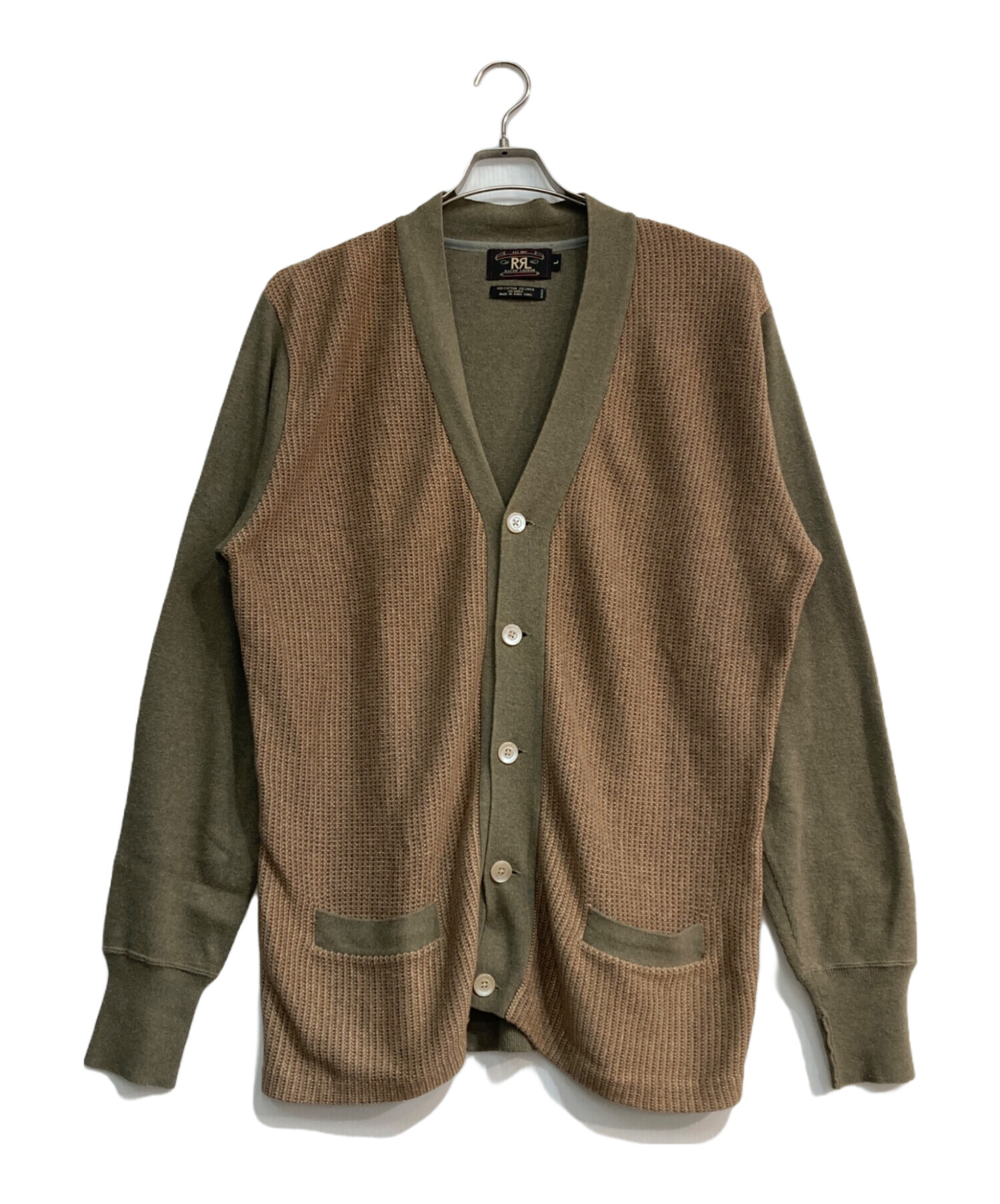 中古・古着通販】RRL (ダブルアールエル) コットンリネンニット 