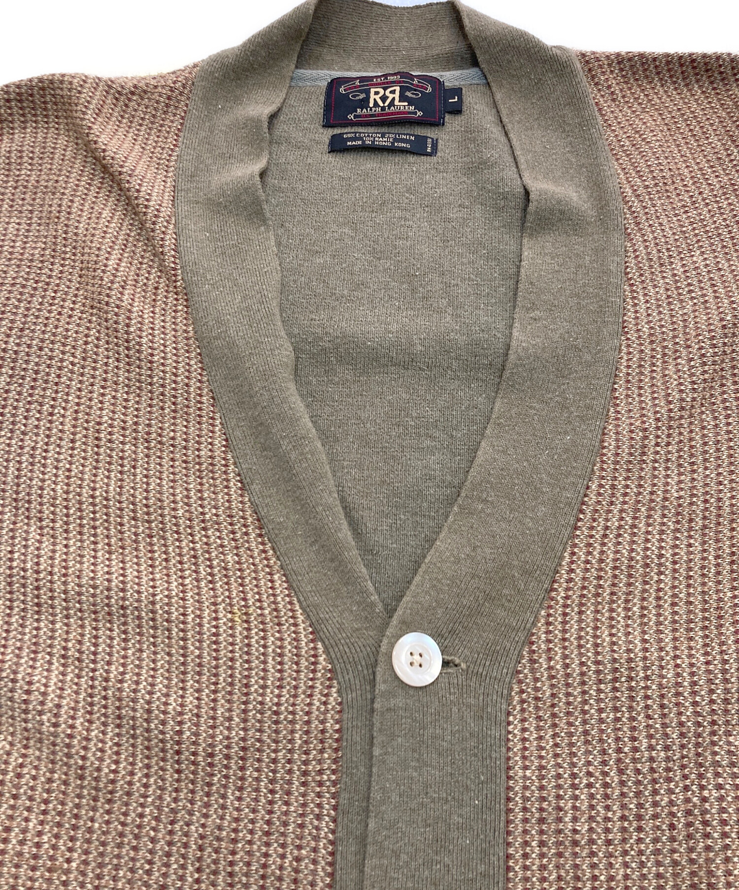 中古・古着通販】RRL (ダブルアールエル) コットンリネンニット 