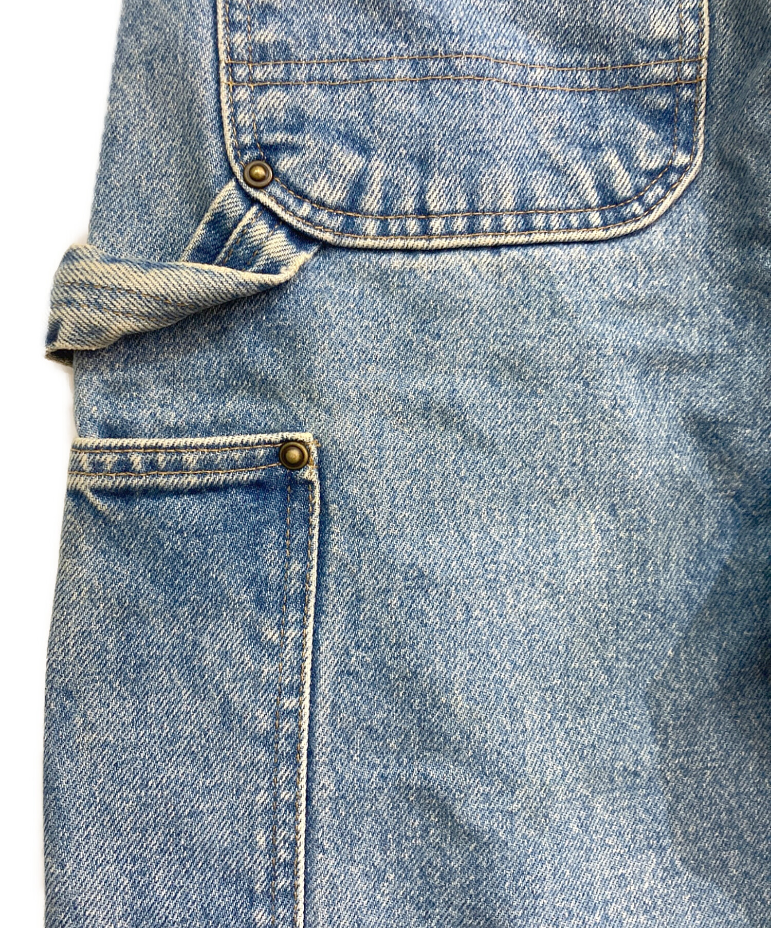 お*さ様 Carhartt　ダブルニー　デニムペインターパンツ　古着　インディゴ 中古・古着通販】CarHartt (カーハート) ダブルニーペインターデニム