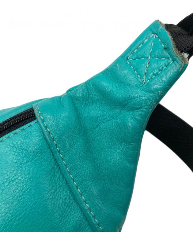 vanson ボディバッグ グリーン 中古・古着通販】VANSON (バンソン) レザーウエストバッグ グリーン