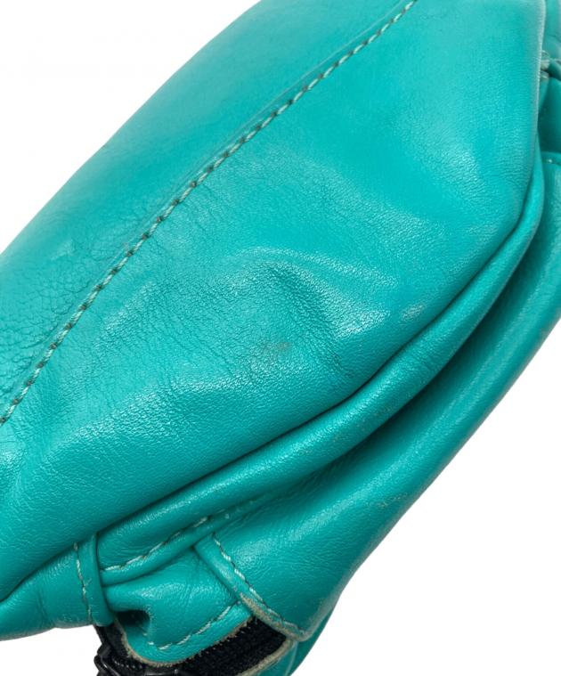 vanson ボディバッグ グリーン 中古・古着通販】VANSON (バンソン) レザーウエストバッグ グリーン