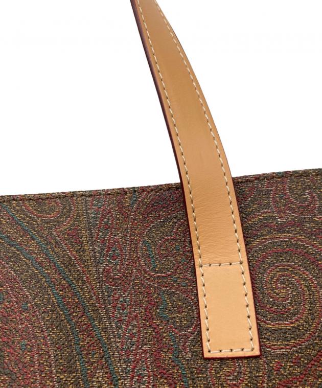 中古・古着通販】ETRO (エトロ) ペイズリー柄トートバッグ ブラウン