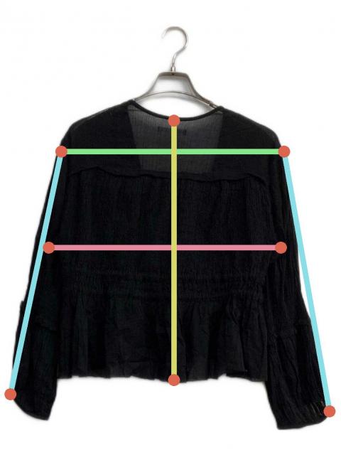 リアム　スイートブラウス　ブラック 中古・古着通販】R'IAM (リアム) スイートブラウス ブラック サイズ