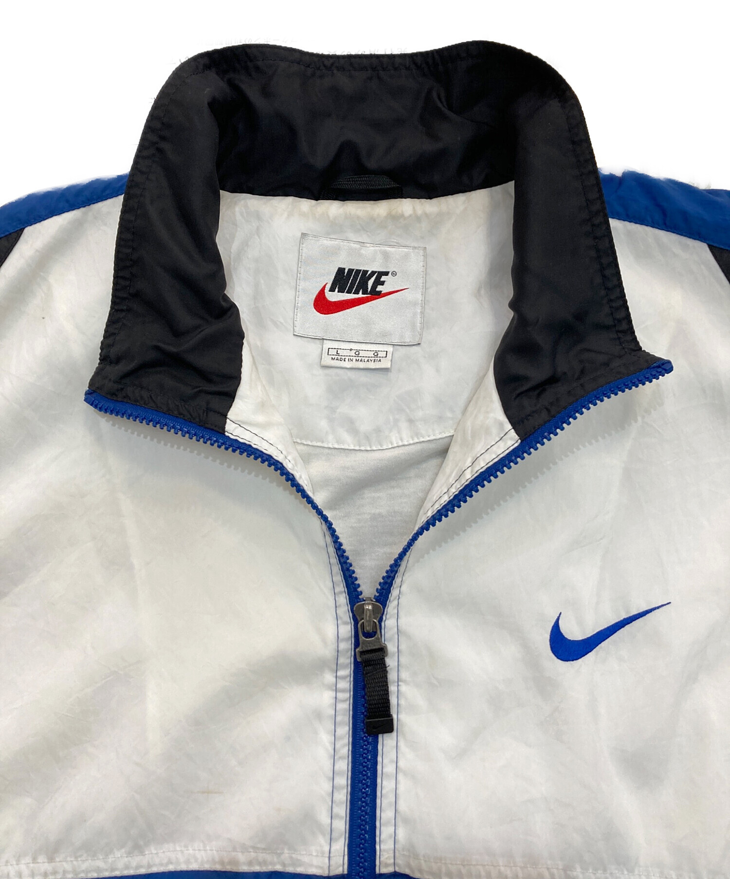 中古・古着通販】NIKE (ナイキ) ナイロンジャケット 銀タグ ブルー 