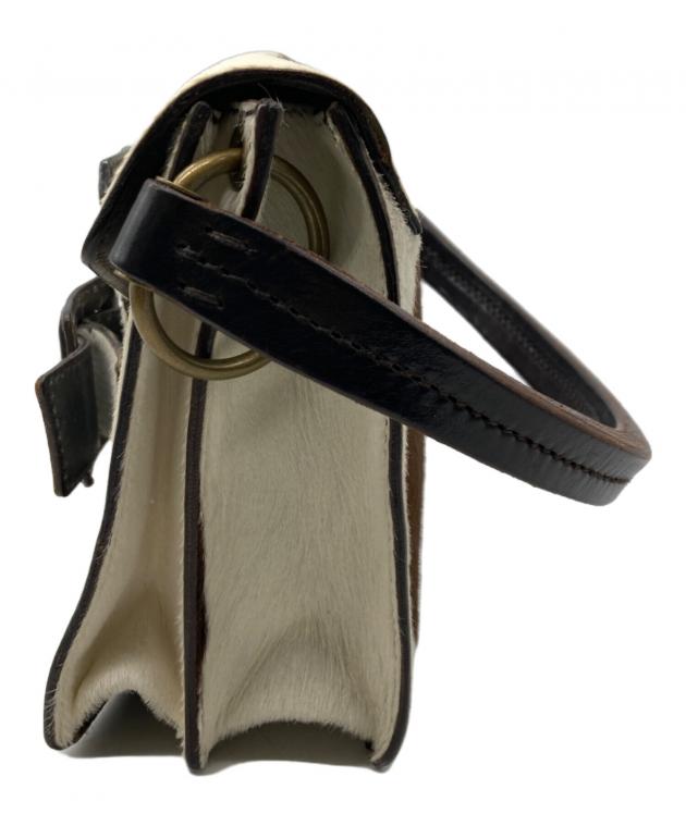 中古・古着通販】MIU MIU (ミュウミュウ) ハラコハンドバッグ ブラウン