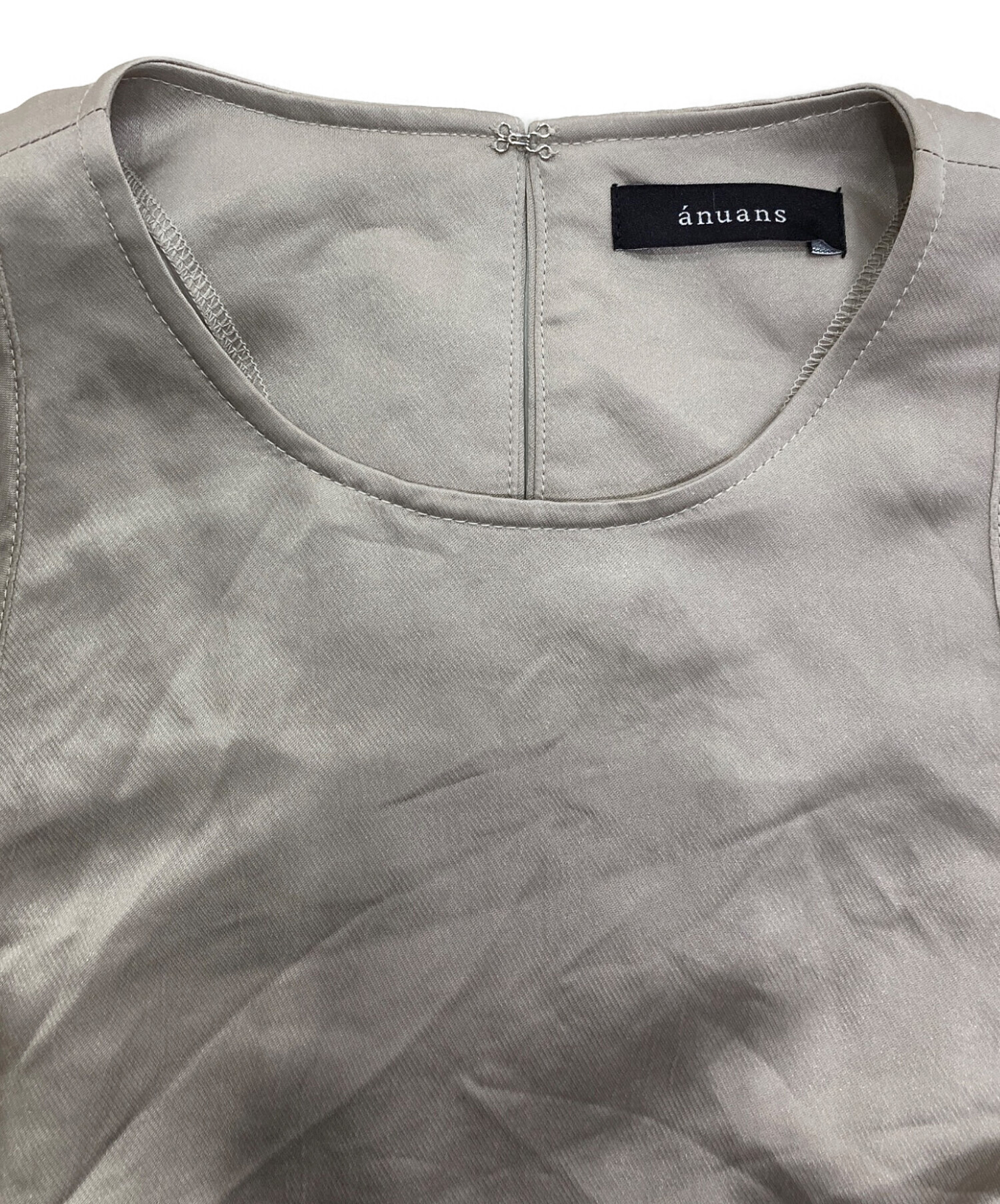 中古・古着通販】anuans (アニュアンス) サテンアメスリワンピース 
