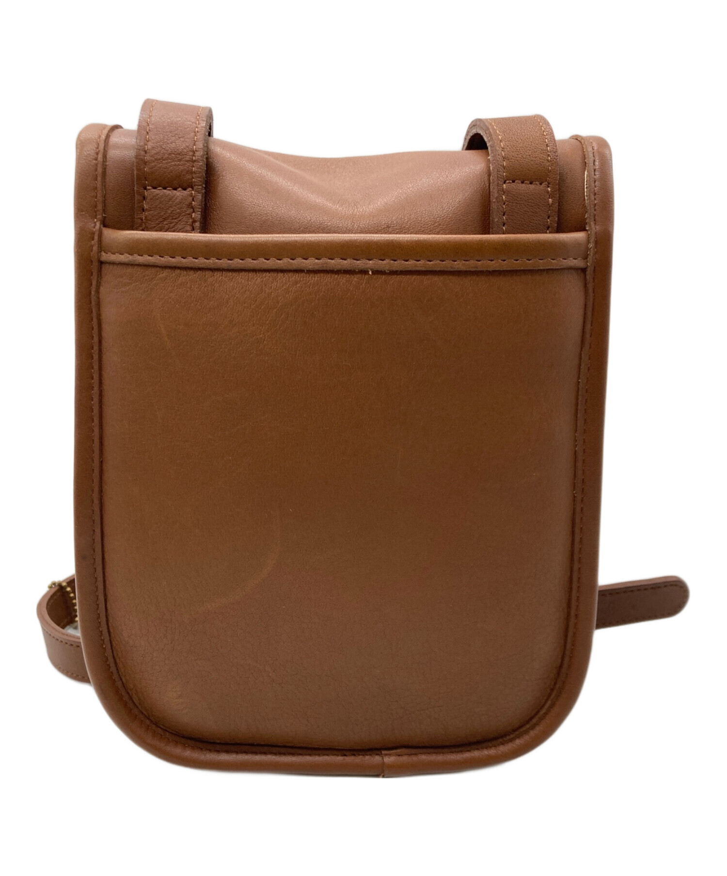 COACH コーチ ブラウンビジネスバッグ レザー ショルダー F70374 中古・古着通販】COACH (コーチ) レザーショルダーバッグ ブラウン