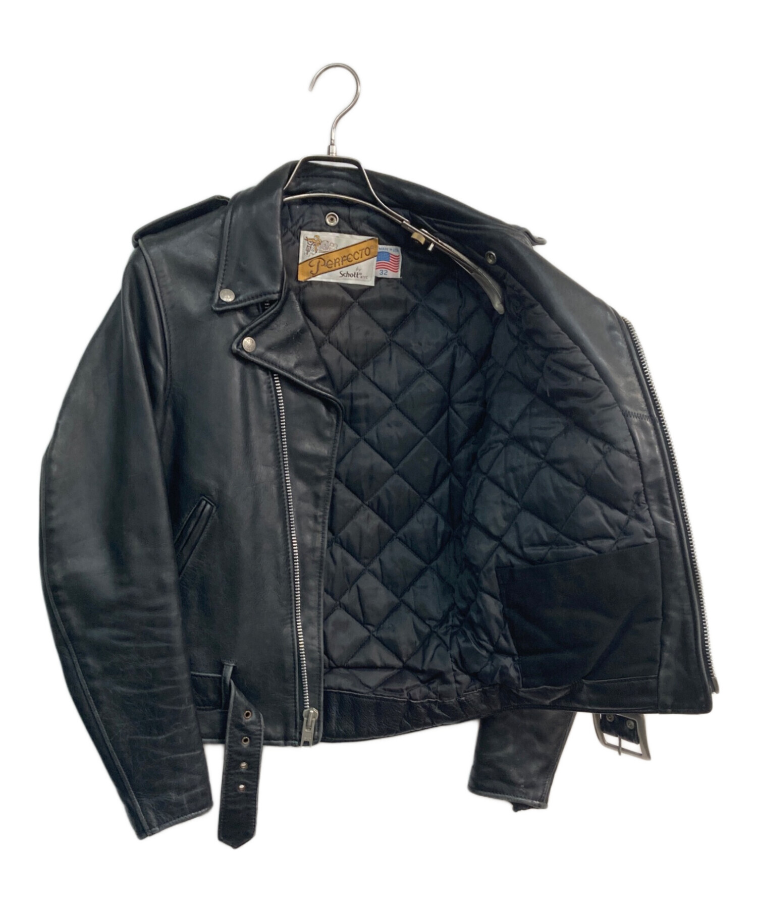 中古・古着通販】Schott (ショット) ダブルライダースジャケット