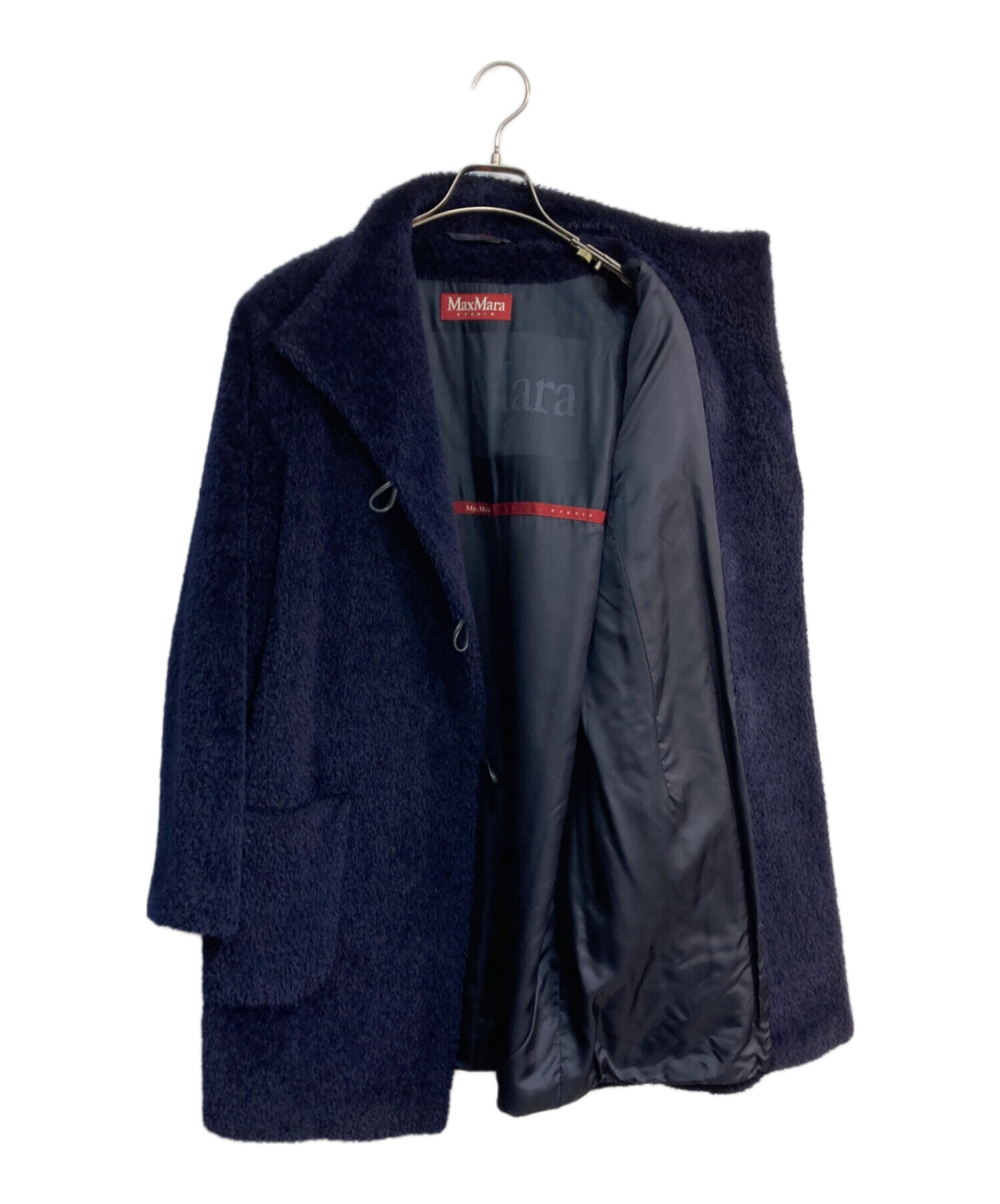 【未使用級✨】45rpm ダッフルコート縮絨 ウール アルパカ ハーフ Rロゴ 中古・古着通販】MAX MARA STUDIO (マックスマーラ ストゥディオ