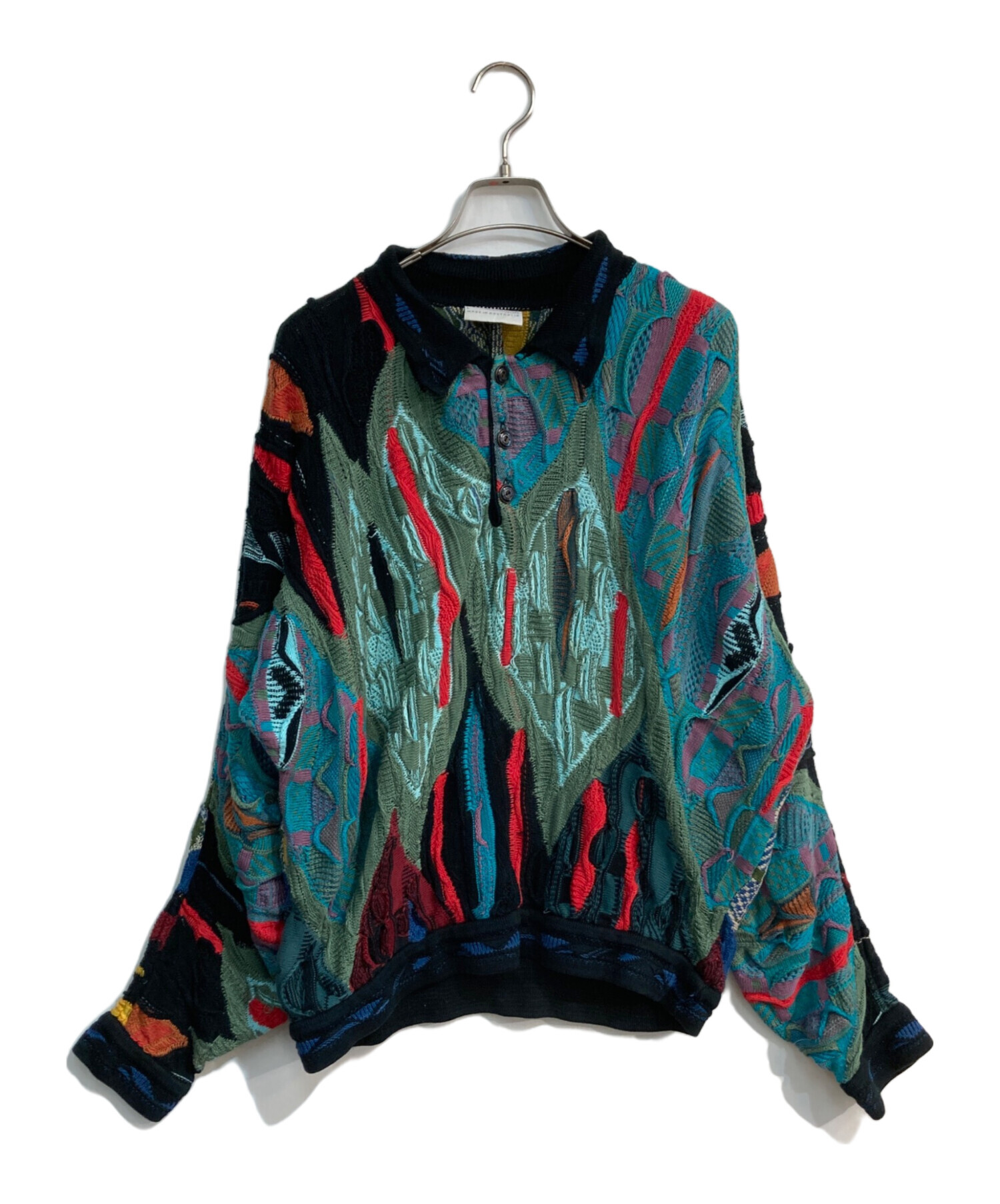 中古・古着通販】COOGI (クージー) 3D襟付ニット 90's ブラック サイズ