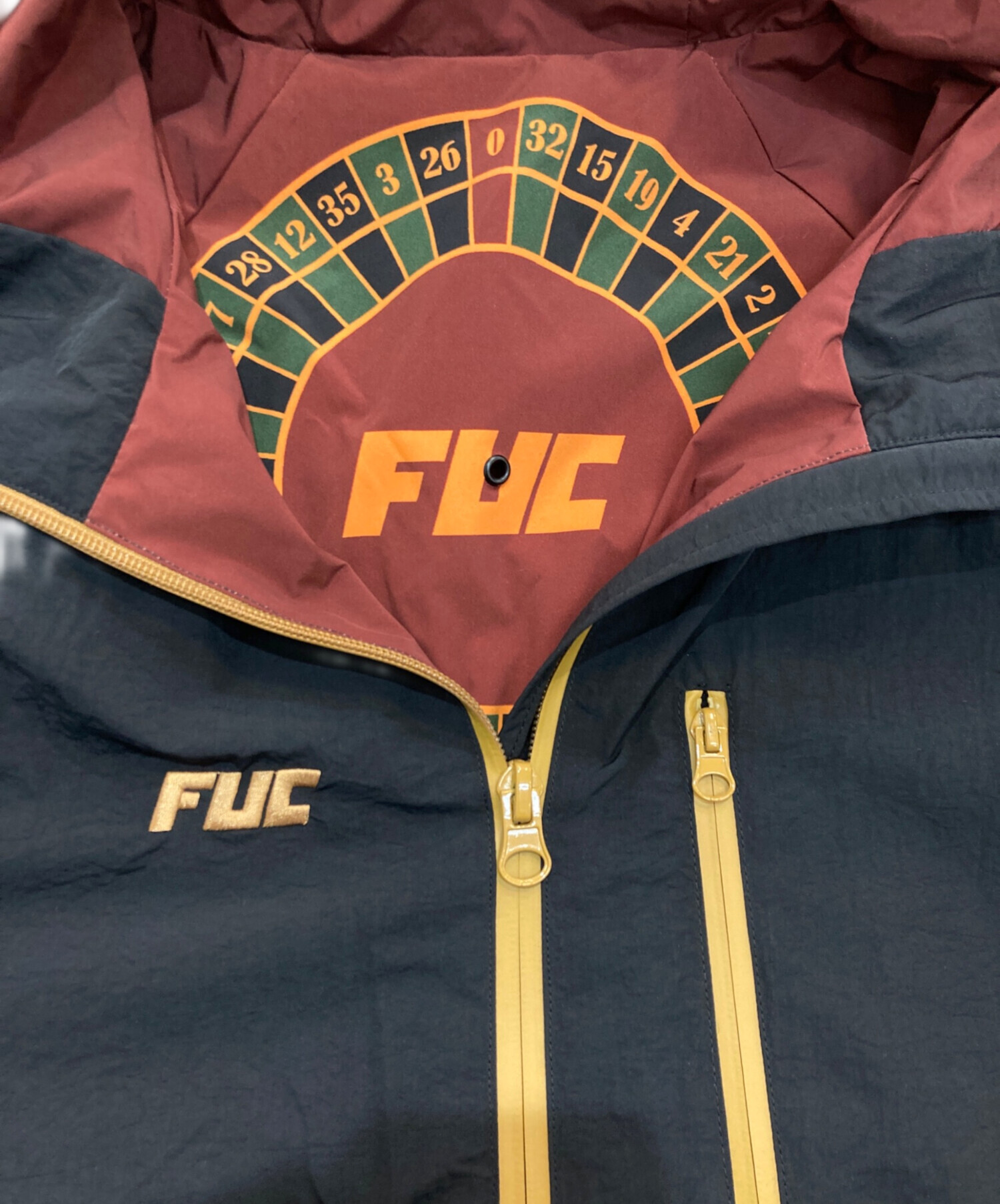 FUC nylon jacket ROULETTE かつき着用 S 中古・古着通販】FUC (ファックアップコー) ROULETTE JACKET ブラック