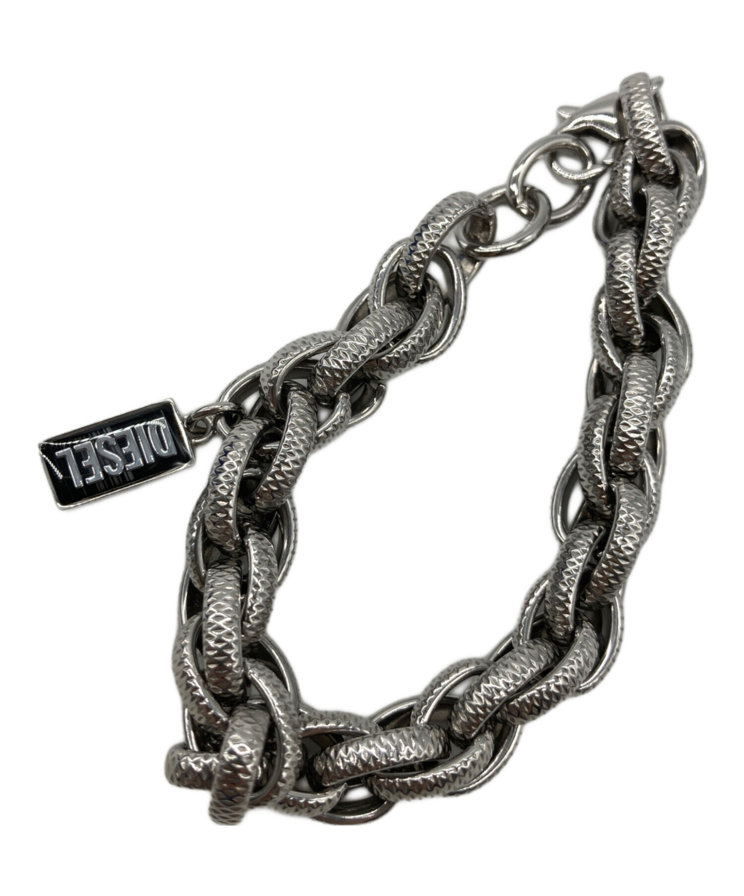 中古・古着通販】DIESEL (ディーゼル) チェーンブレスレット シルバー