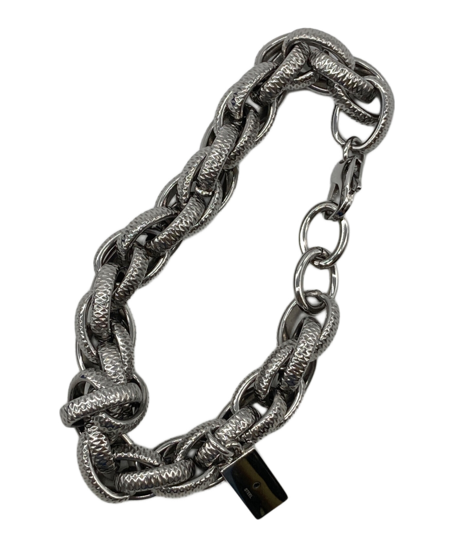 中古・古着通販】DIESEL (ディーゼル) チェーンブレスレット シルバー