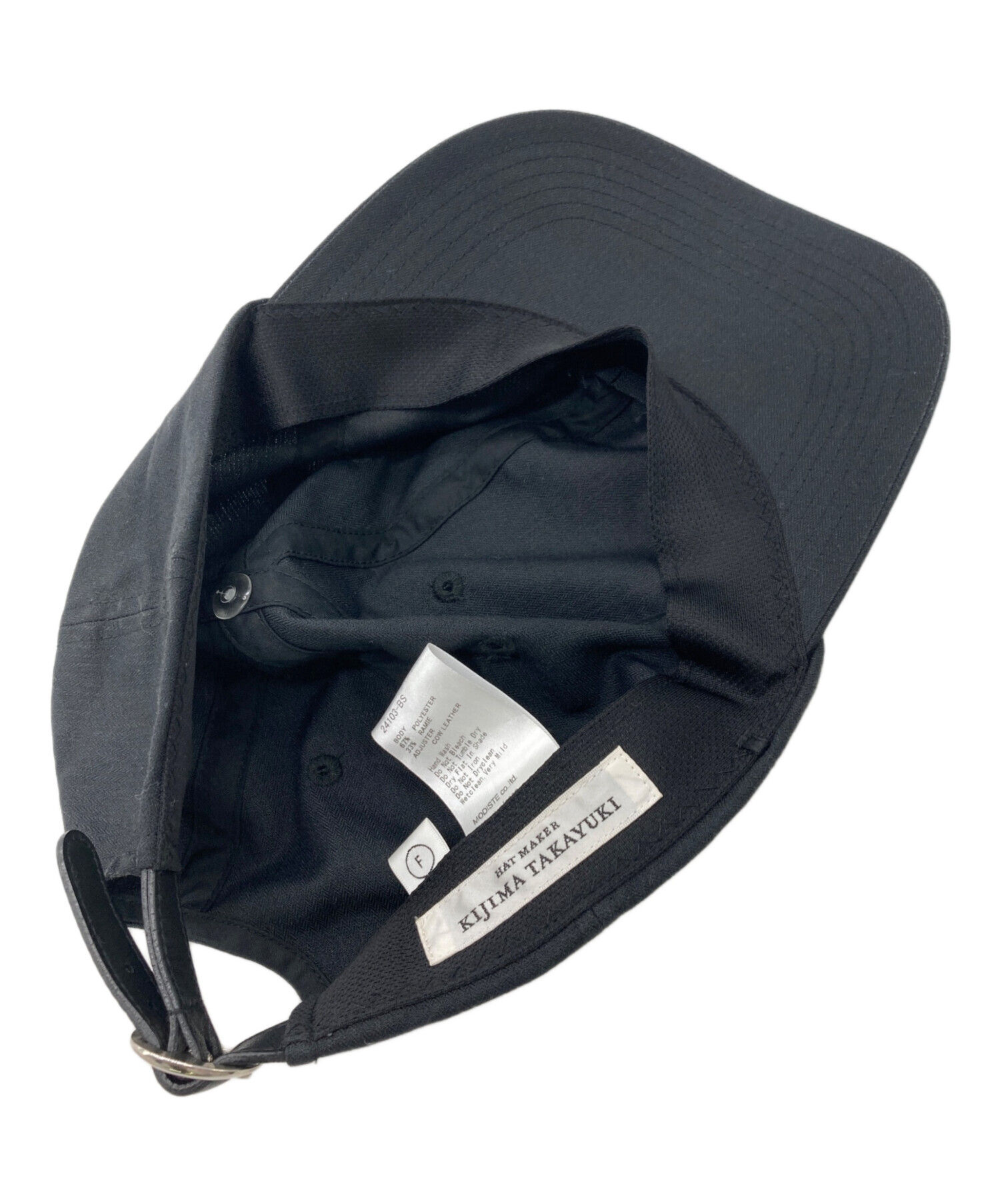 KIJIMA TAKAYUKI CLANE ブラックキャップ KIJIMA TAKAYUKI×CLANE キャップ BLACK 0