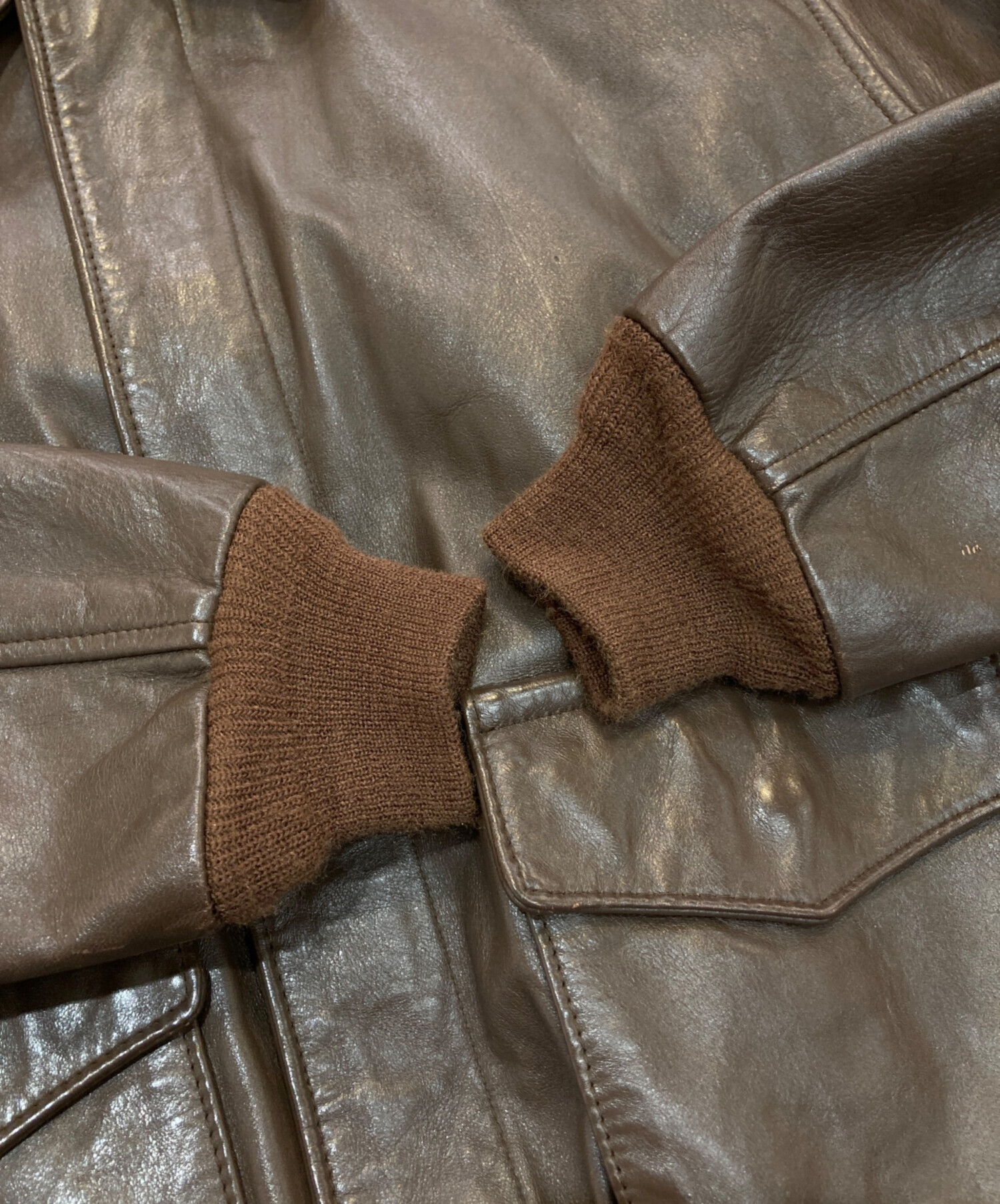 アヴィレックス USA製 A-2 レザー 本革 フライトジャケット 茶 アヴィレックス USA製 A-2 レザー 本革 フライトジャケット 茶 XL