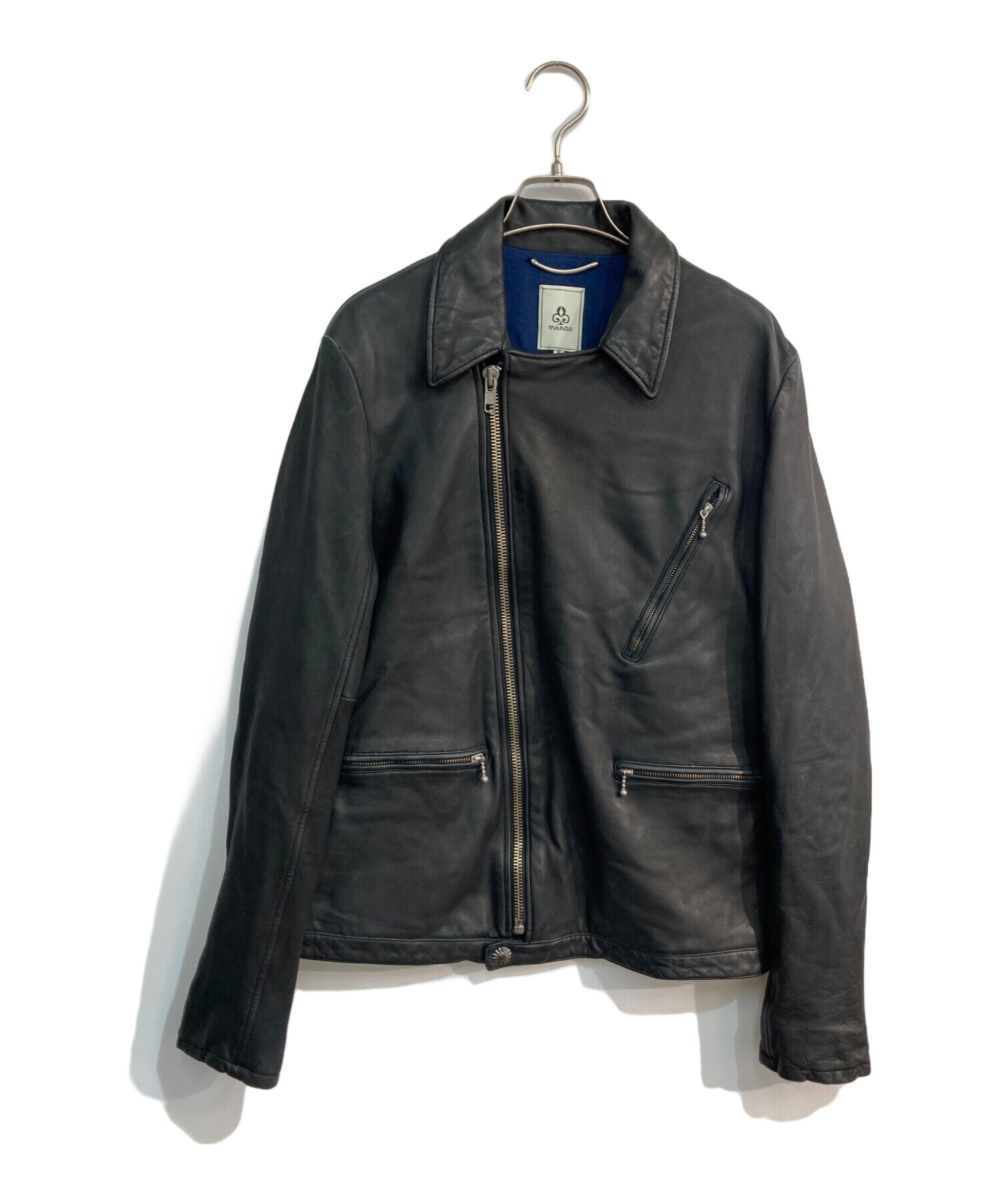 専用】mando レザーライダースジャケット 中古・古着通販】MANDO (マンドー) レザーライダースジャケット