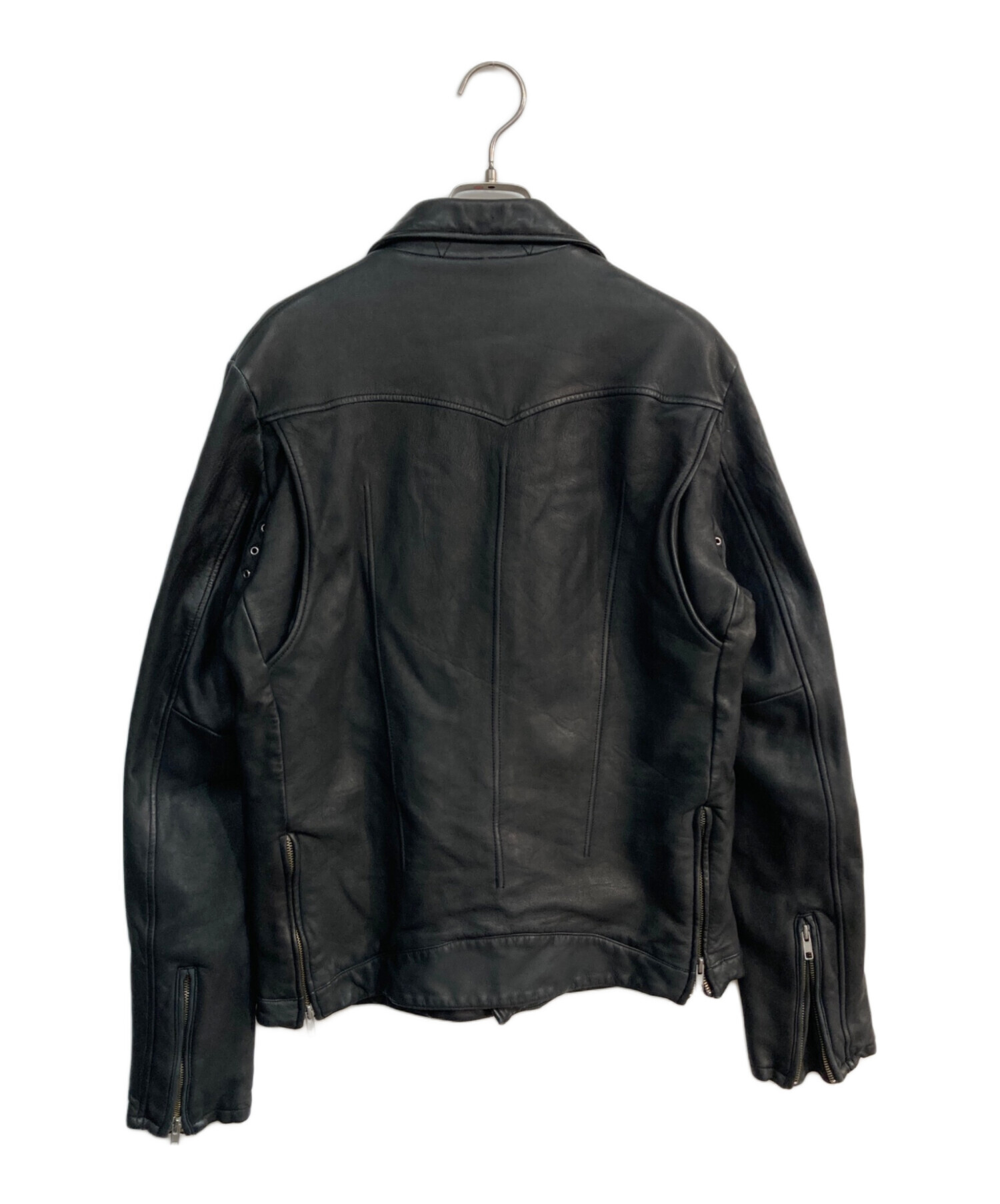 中古・古着通販】MANDO (マンドー) レザーライダースジャケット 